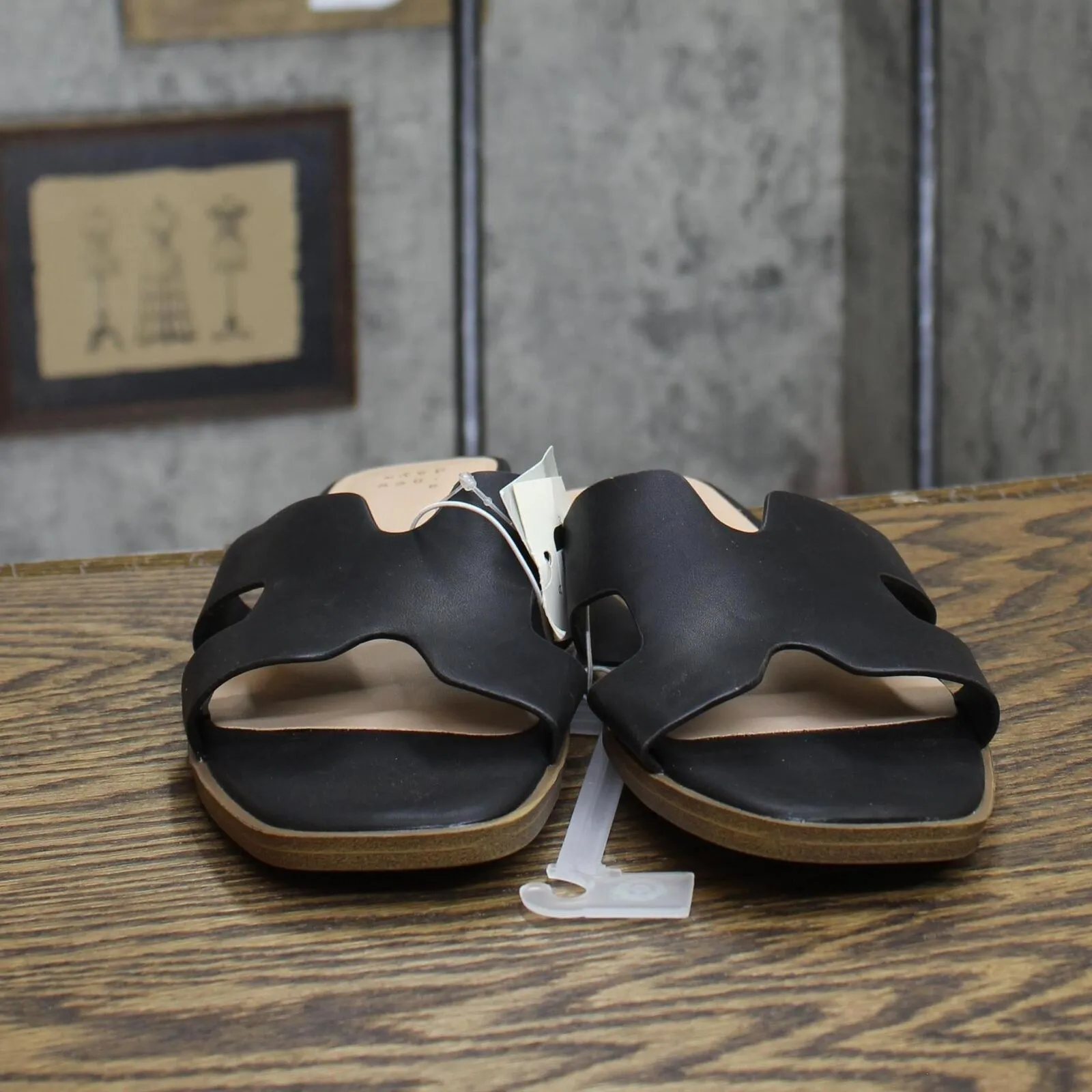 A New Day Women's Nina Slide Sandals 88870712 Black 8.5M