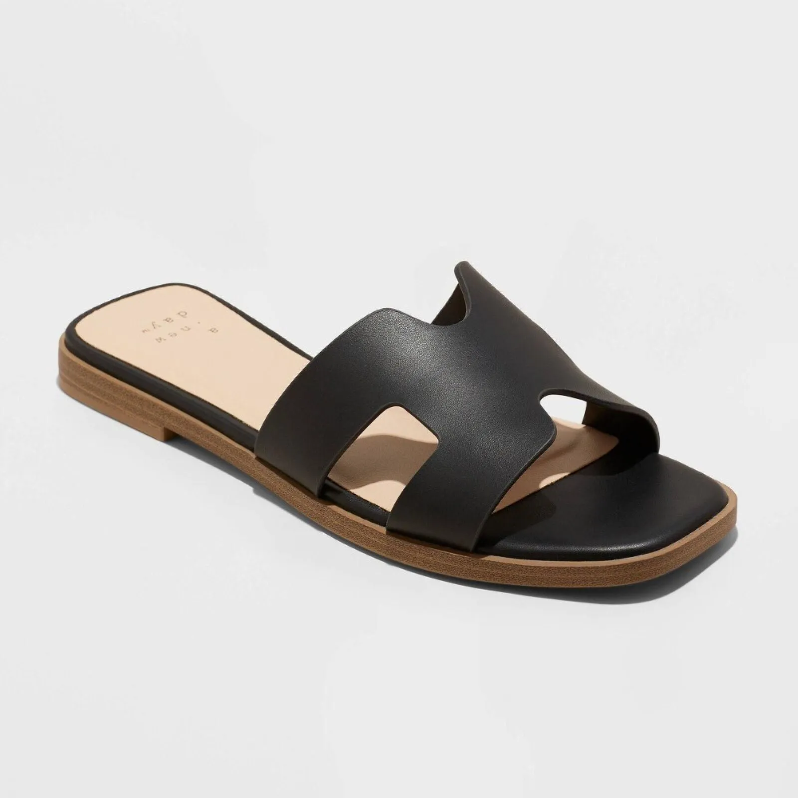 A New Day Women's Nina Slide Sandals 88870712 Black 8.5M