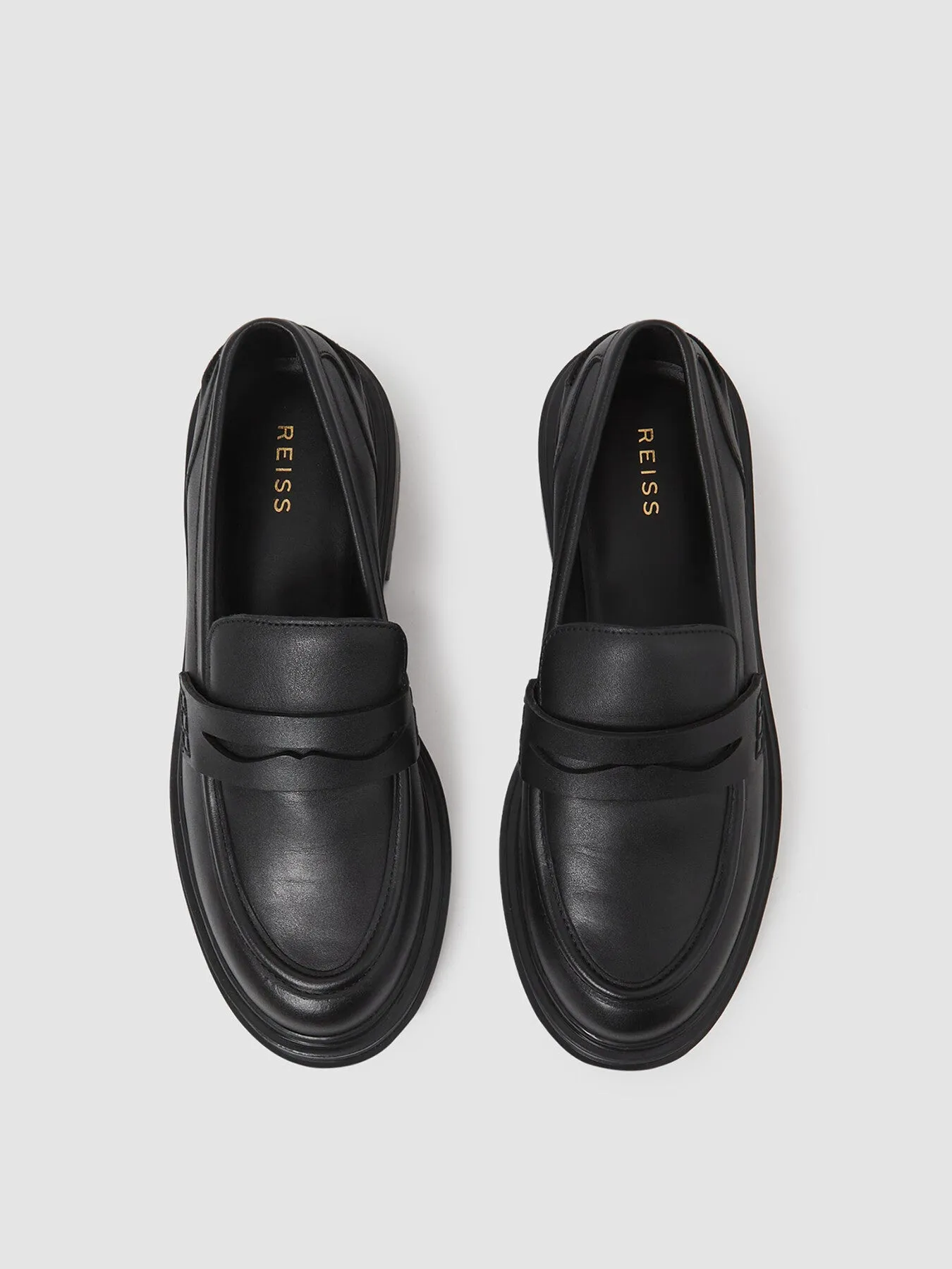 Adele Leather Chunky Cleated Loafers