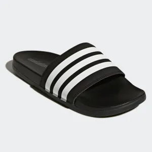 Adidas Adilette Cloudfoam Comfort Slides Stripe (Core Black/Cloud White)(AP9966)