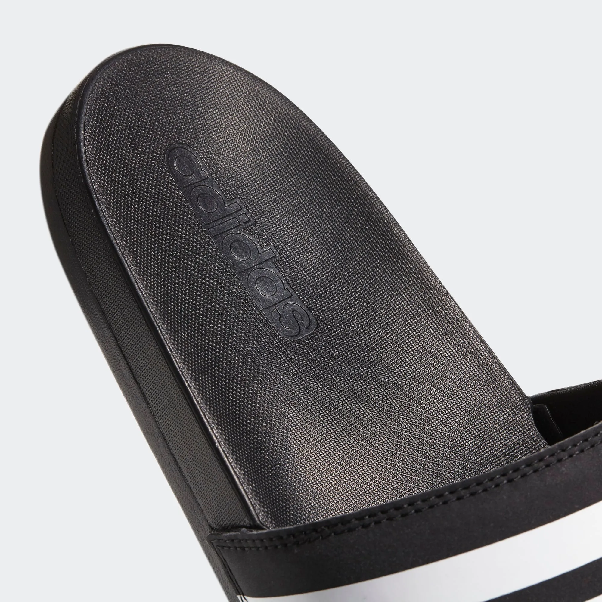 Adidas Adilette Cloudfoam Comfort Slides Stripe (Core Black/Cloud White)(AP9966)
