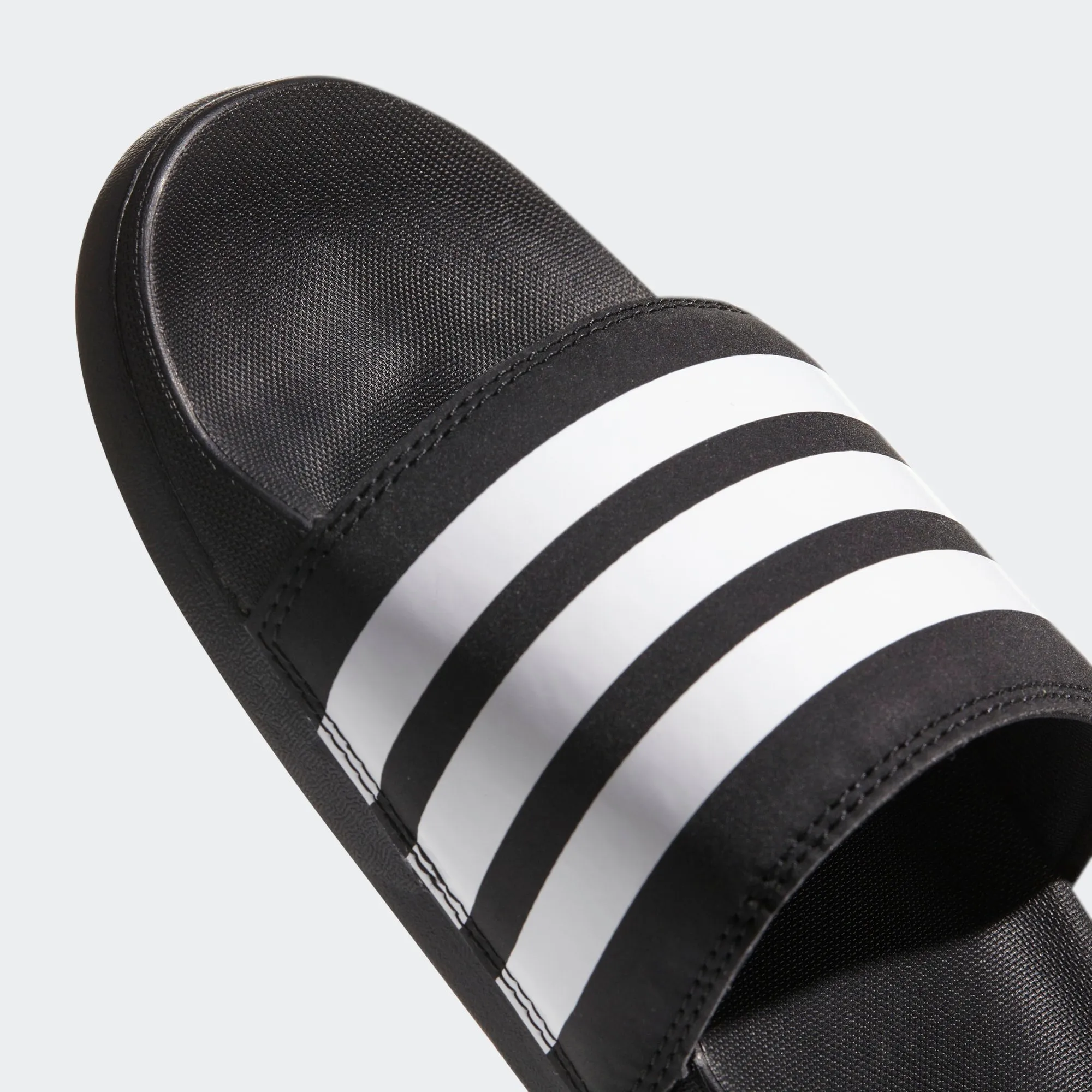 Adidas Adilette Cloudfoam Comfort Slides Stripe (Core Black/Cloud White)(AP9966)