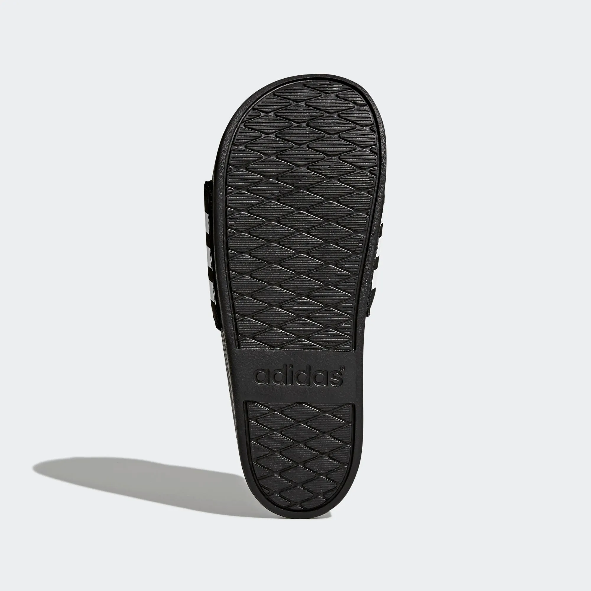 Adidas Adilette Cloudfoam Comfort Slides Stripe (Core Black/Cloud White)(AP9966)