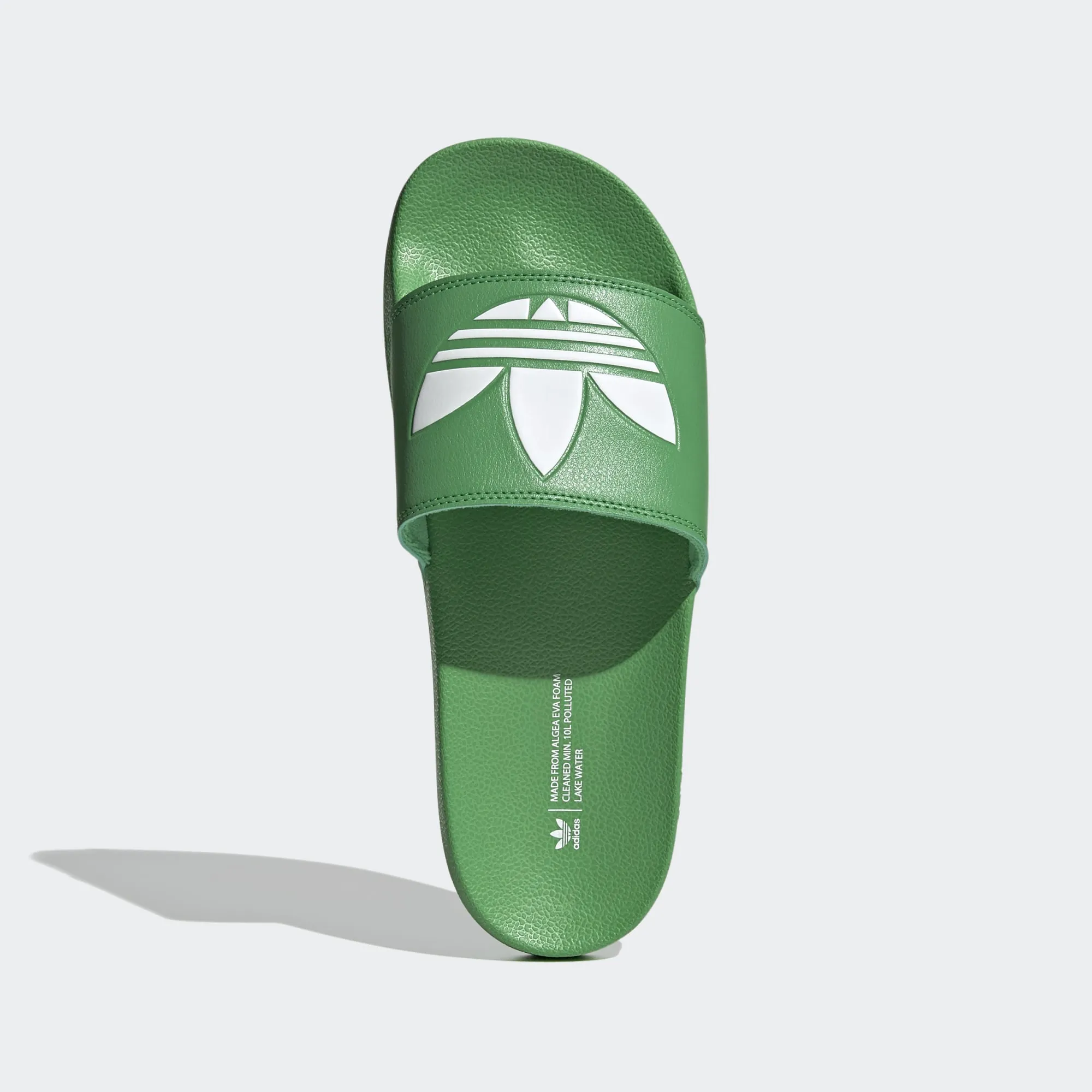 Adidas Adilette Lite Trefoil Slides (Vivid Green)(FX5909)