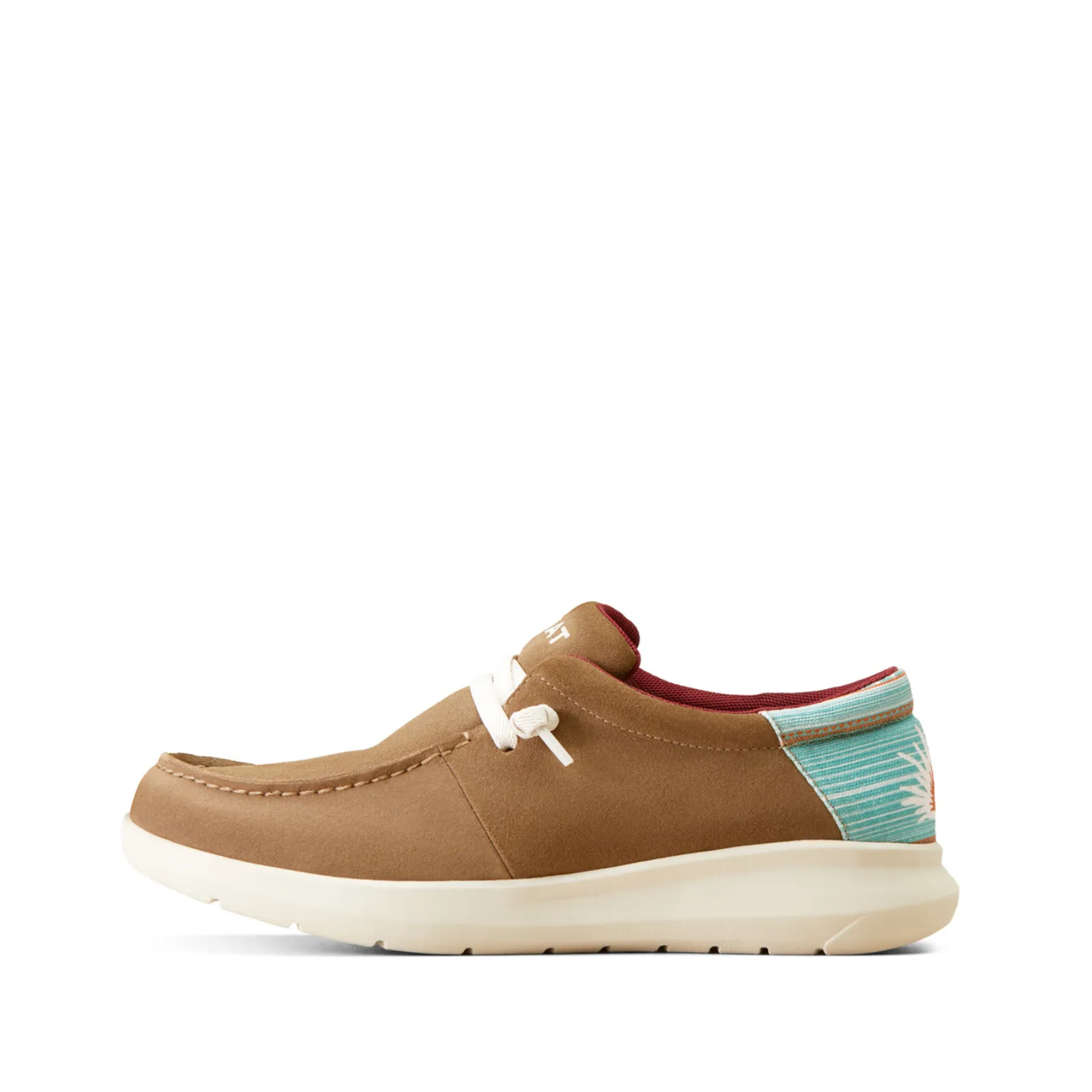 Ariat Men's Hilo Sendero Relaxed Bark & Turquoise Slip On Shoes 10047456