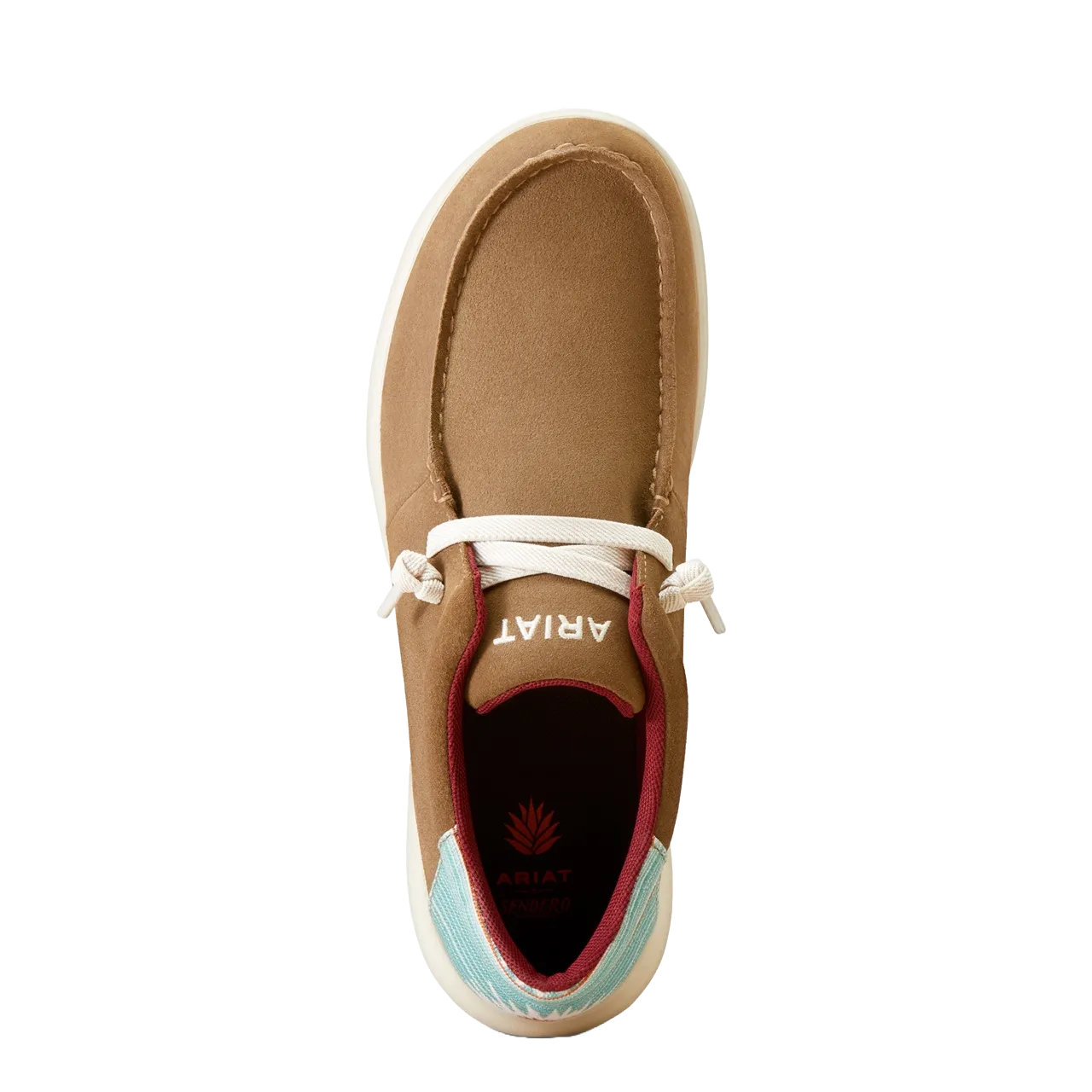 Ariat Men's Hilo Sendero Relaxed Bark & Turquoise Slip On Shoes 10047456
