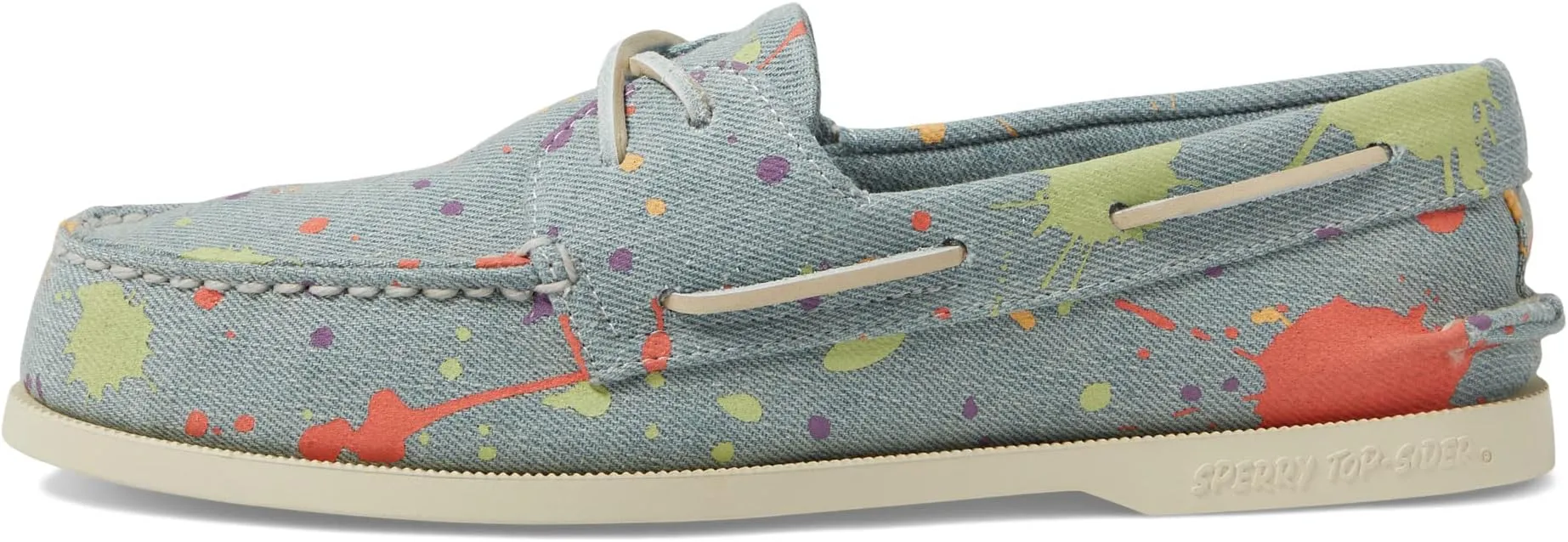 Authentic Original 2-Eye Pride Sperry Boat Shoes in Blue Multi
