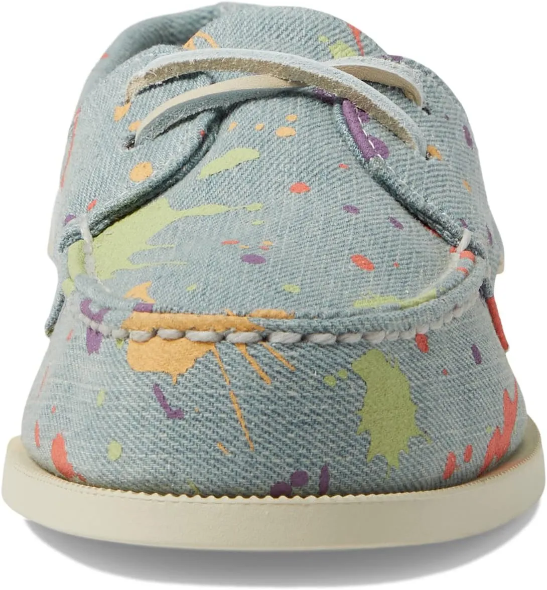 Authentic Original 2-Eye Pride Sperry Boat Shoes in Blue Multi