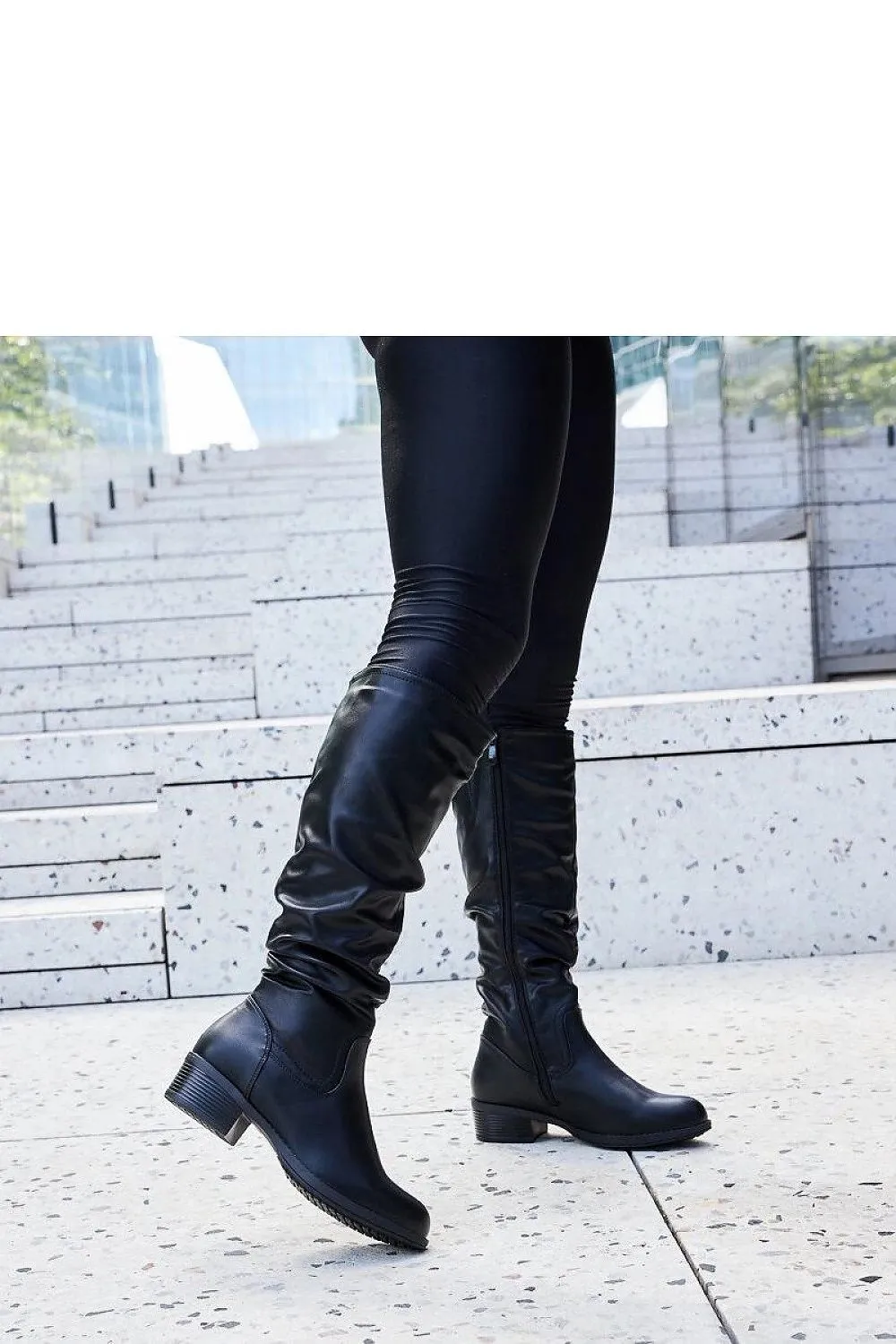 Black creased Angelico boots