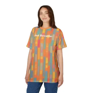 Breathe Orange Textured Tee