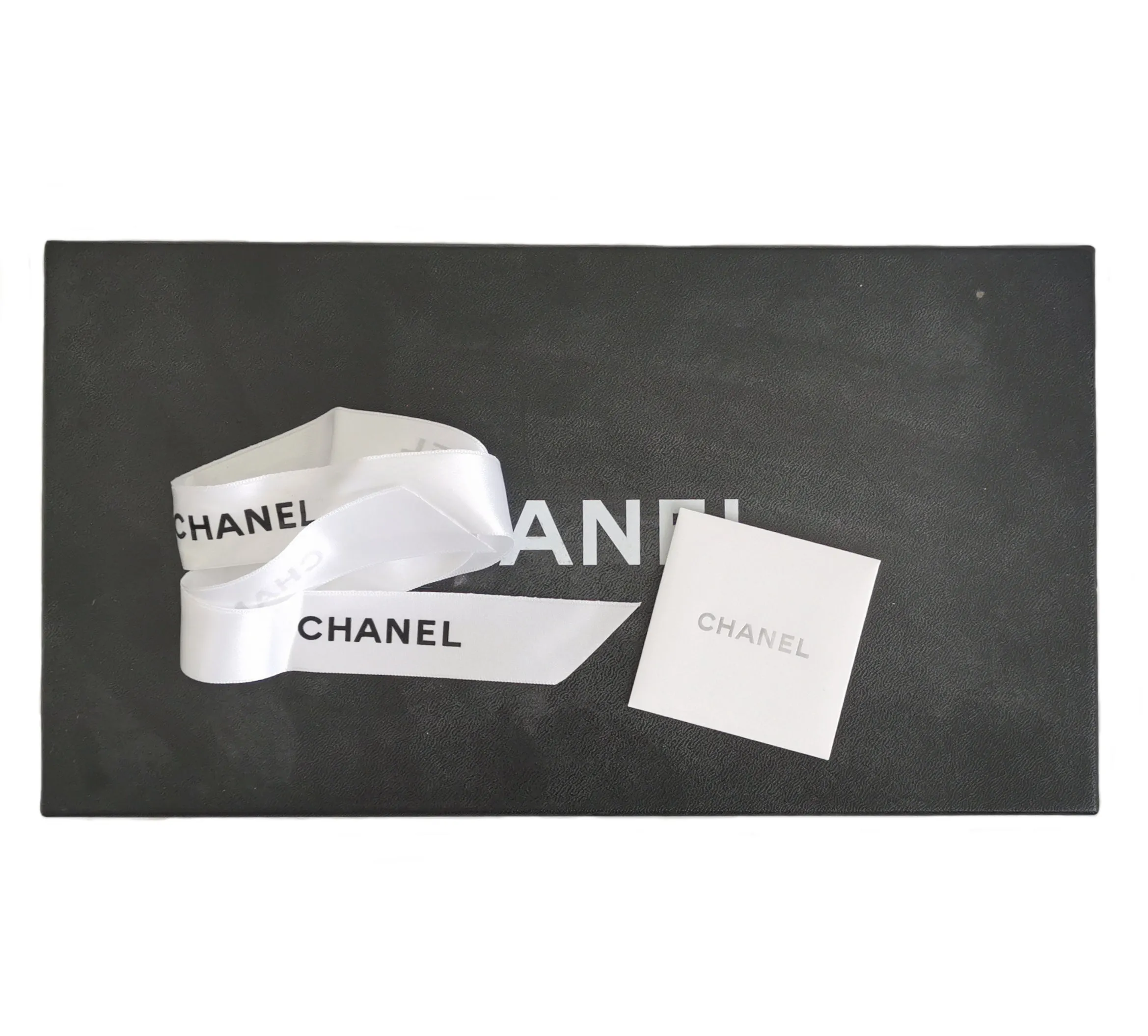 CHANEL BLACK LEATHER MOCASSINS LOAFERS (38.5)