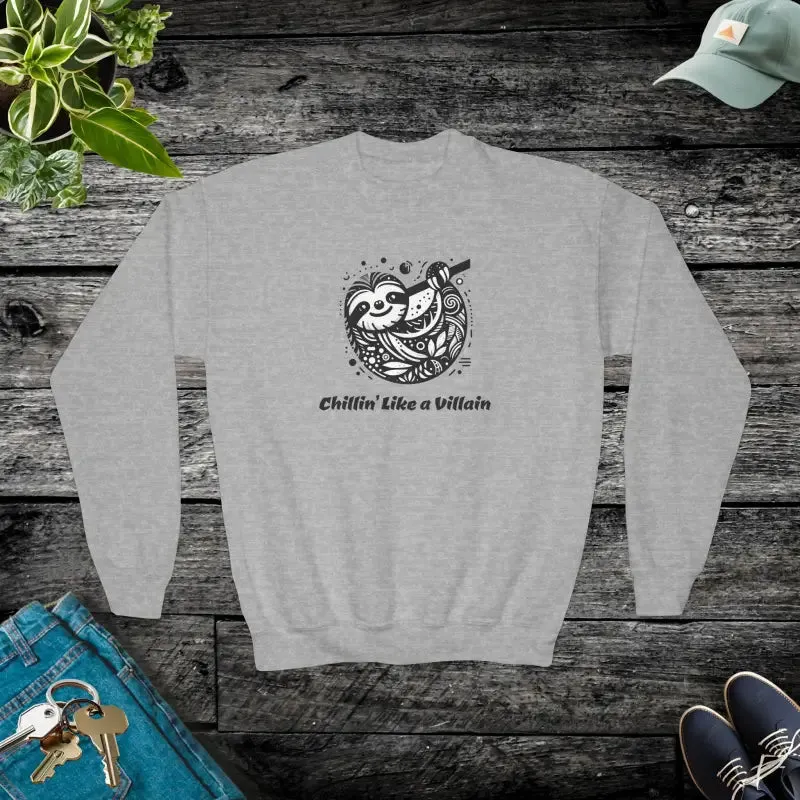 Chillin Like a Villain Youth Crewneck Sweatshirt