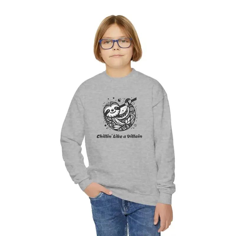 Chillin Like a Villain Youth Crewneck Sweatshirt