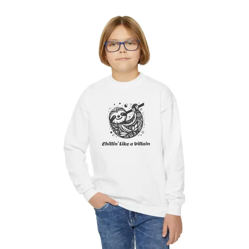 Chillin Like a Villain Youth Crewneck Sweatshirt