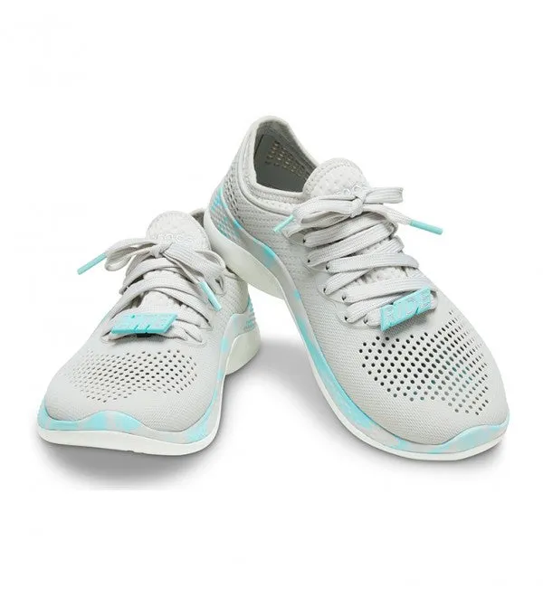 Crocs Unisex Classic LiteRide 360 Marbled Pacer Trainer - White / Multi