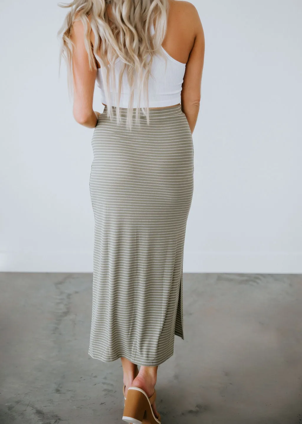 Ellie Stripe Maxi Skirt