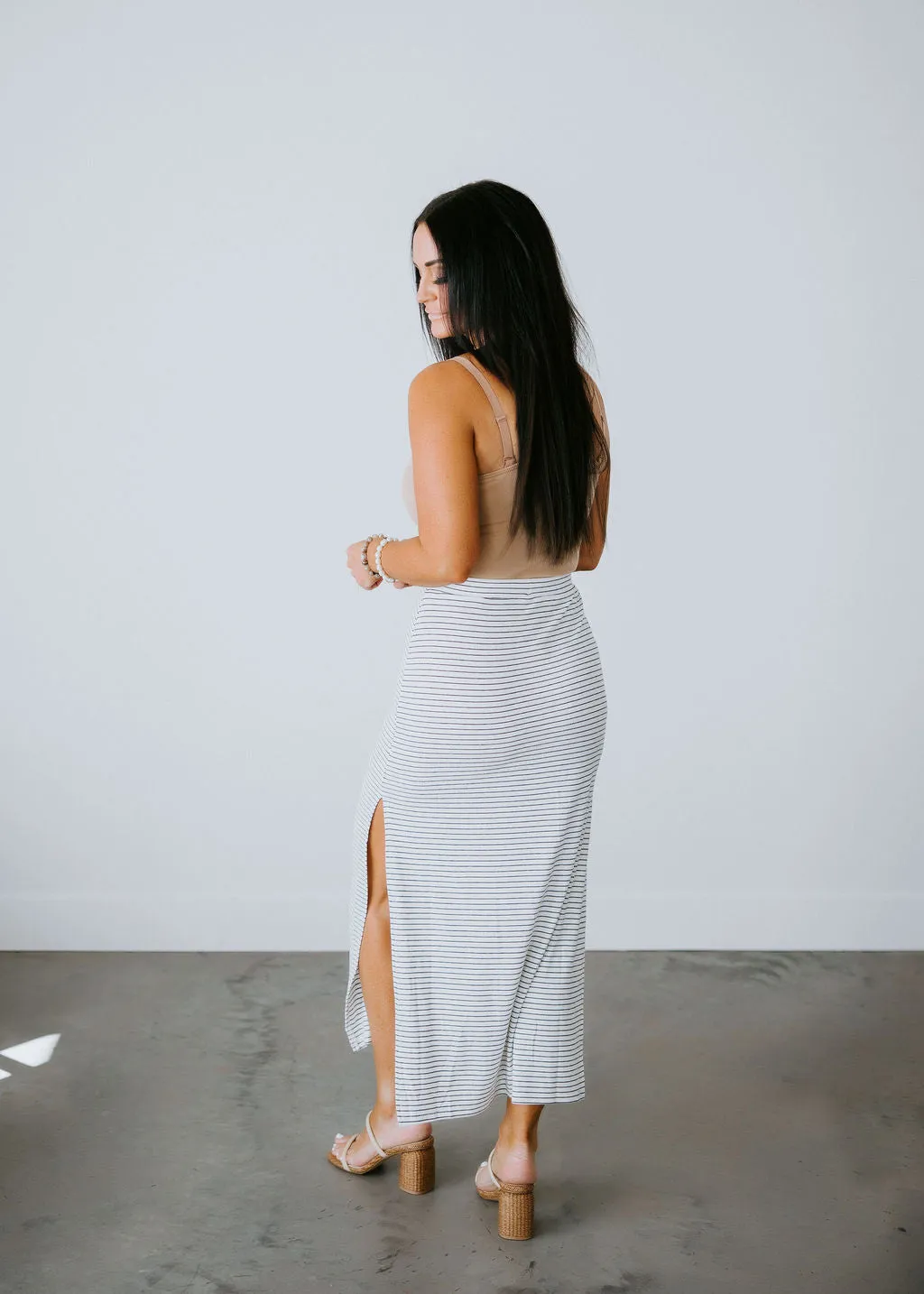 Ellie Stripe Maxi Skirt