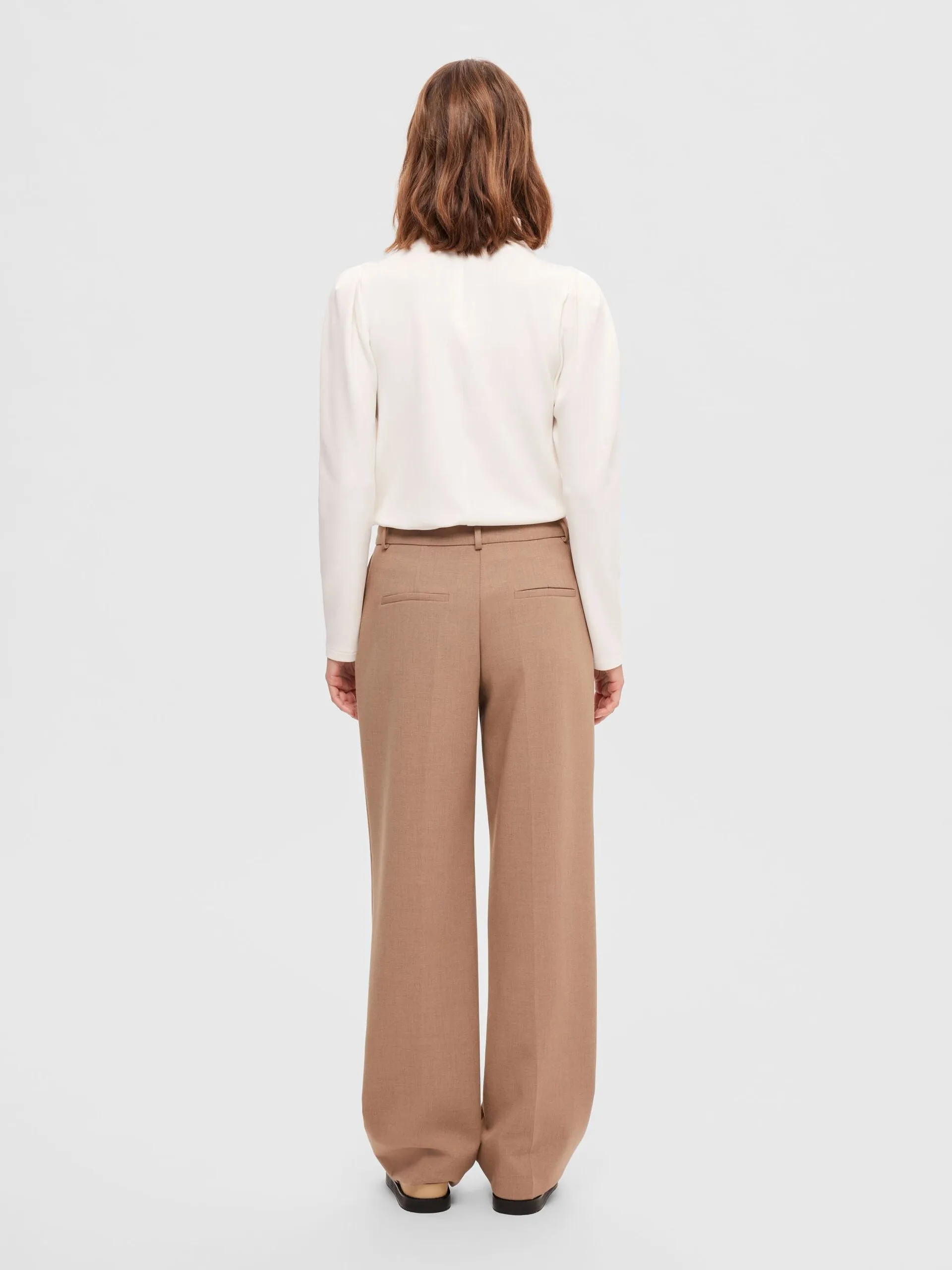 Fenja Ls T-Neck Top - Snow White