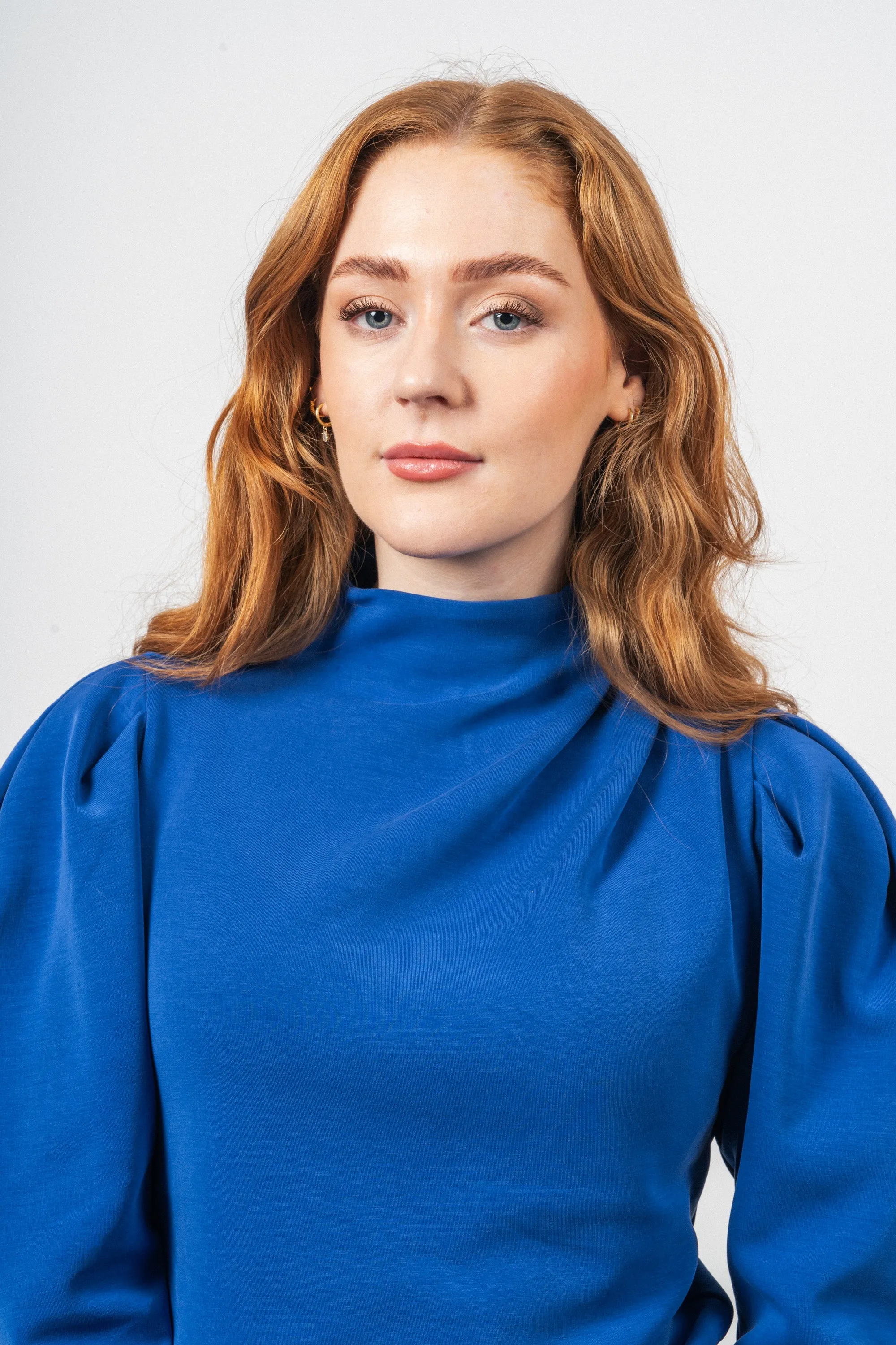 Fenja  LS T-Neck Top - Surf The Web