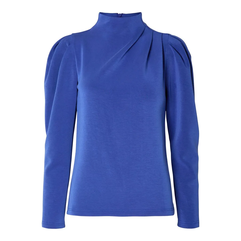 Fenja  LS T-Neck Top - Surf The Web