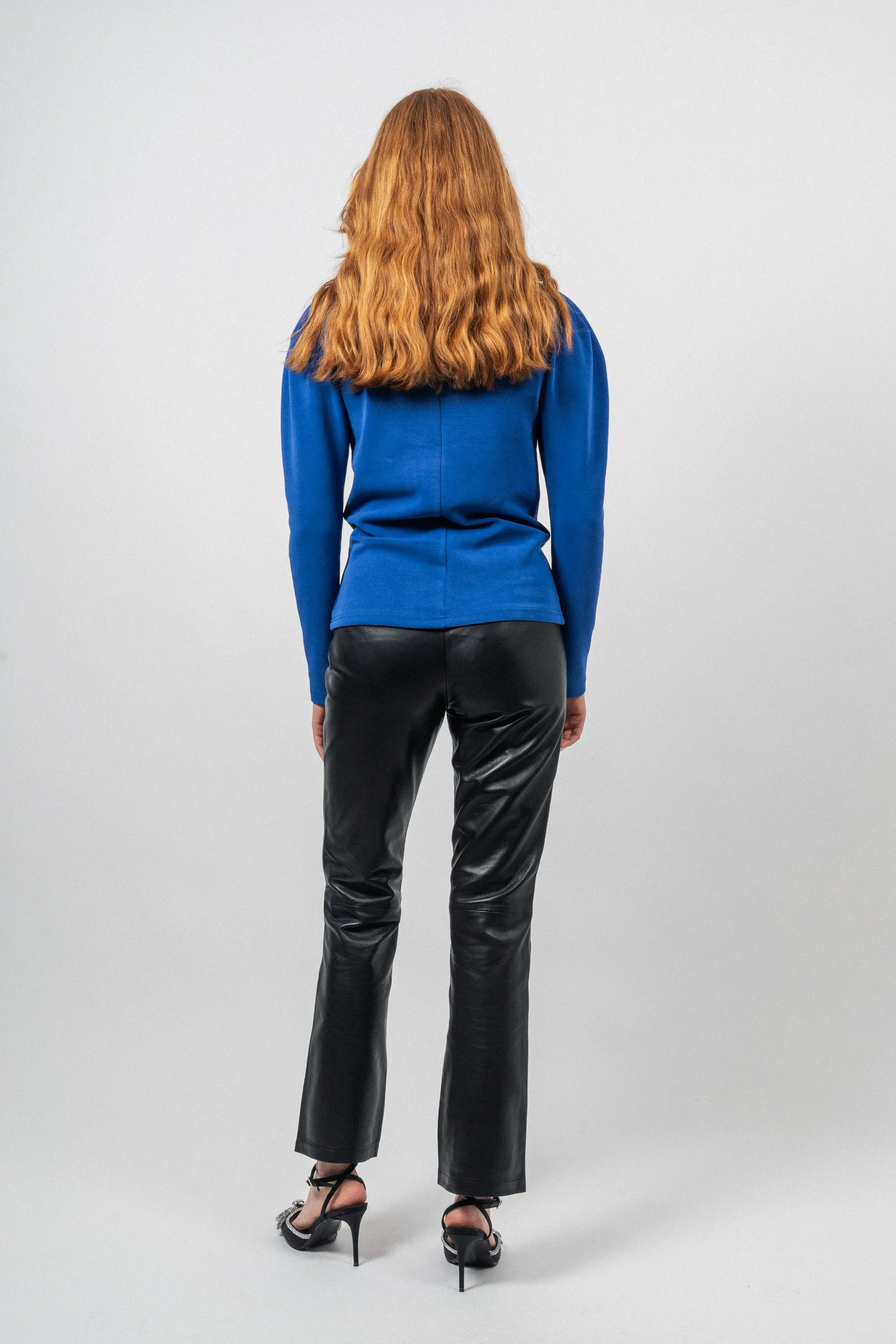 Fenja  LS T-Neck Top - Surf The Web