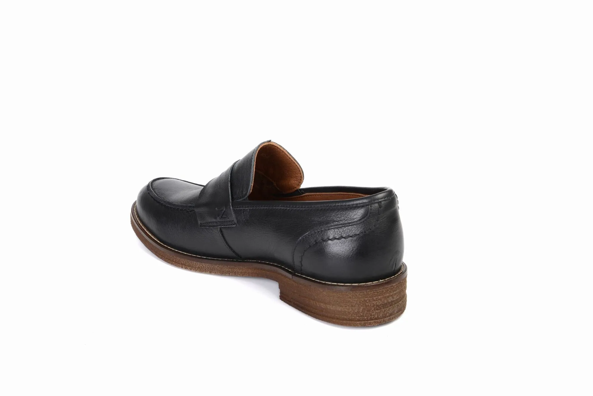 FOOT FEDERATION PENNY LOAFER MENS SHOE BLACK