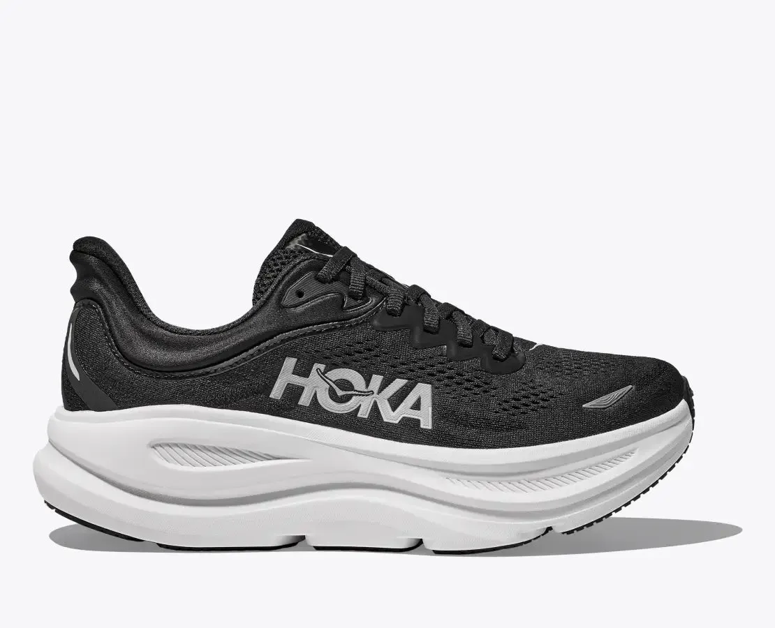 Hoka One One Men's Bondi 9 Sneakers Black / White