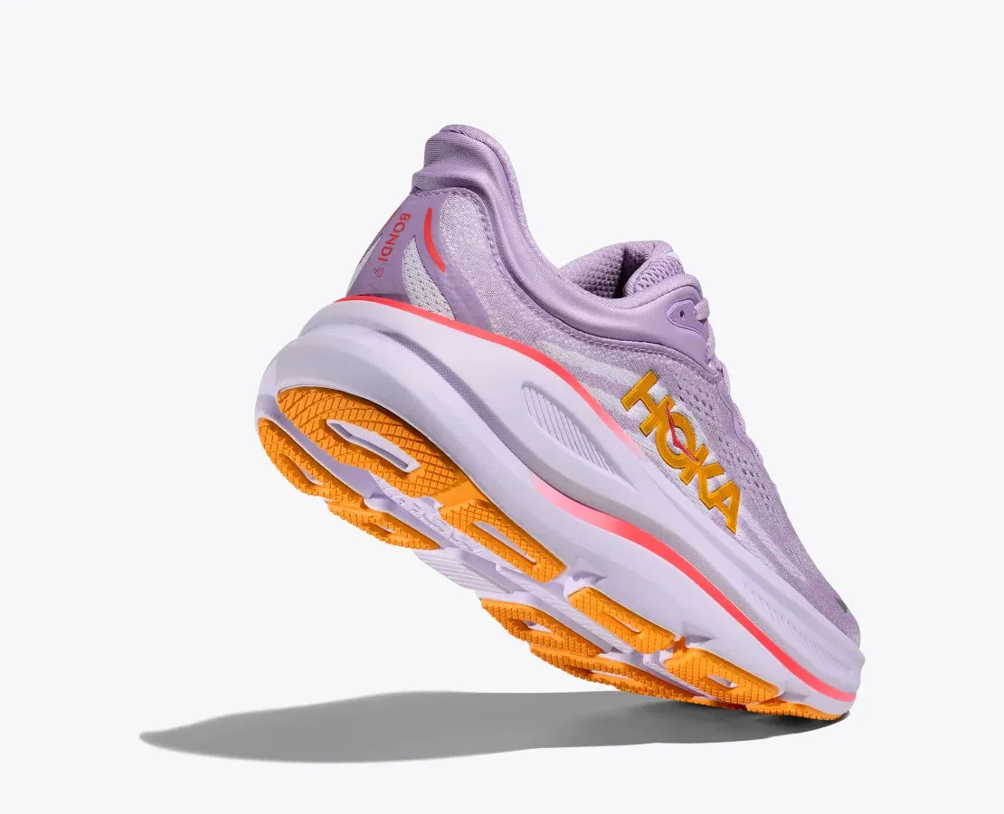 Hoka One One Women's Bondi 9 Sneakers Aster flower / Starlight glow