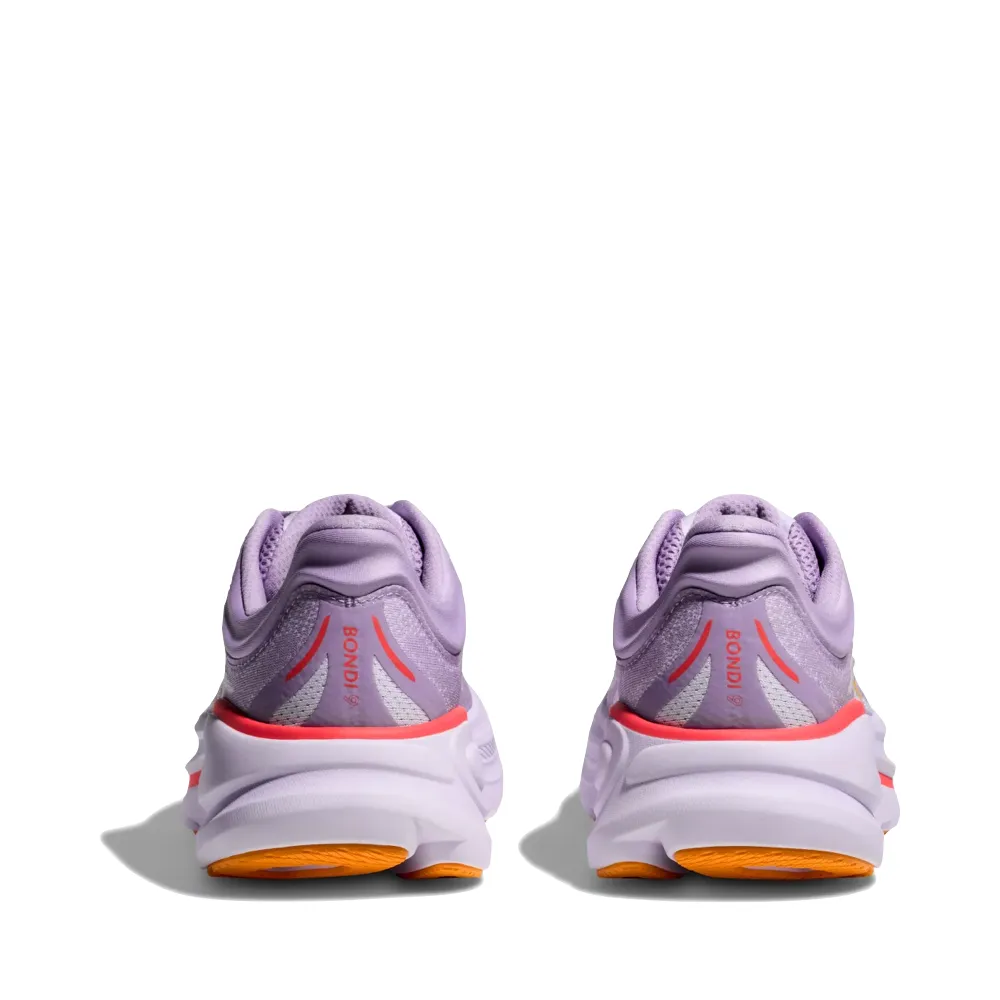 Hoka Women's Bondi 9 Sneaker in Aster Flower/Starlight Glow