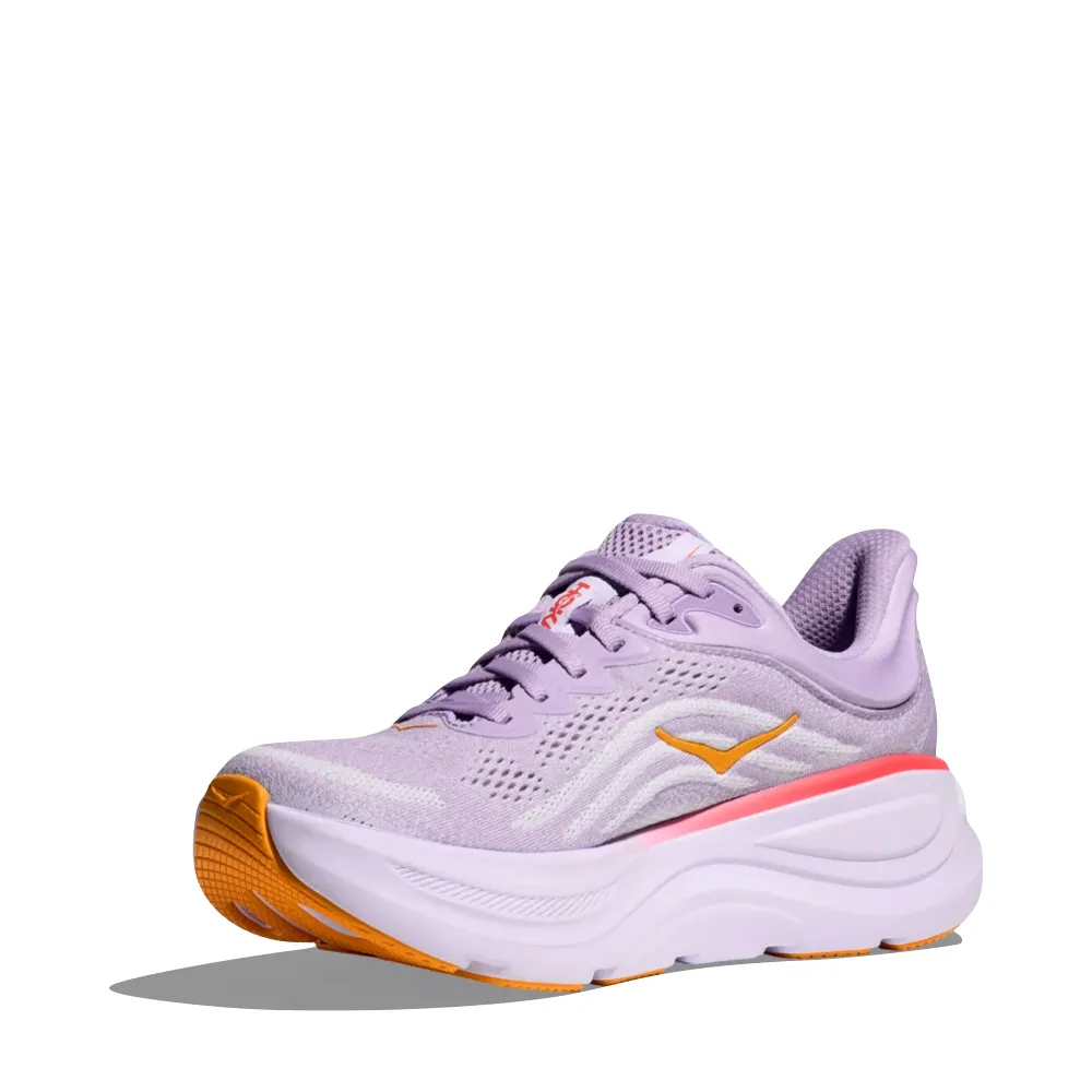 Hoka Women's Bondi 9 Sneaker in Aster Flower/Starlight Glow