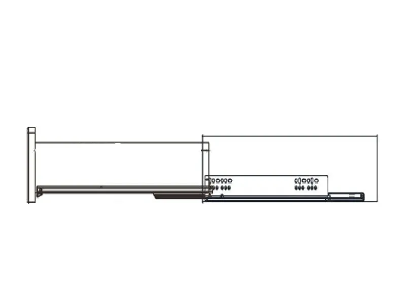 IntAfit Concealed Drawer Runners - 500mm - Soft Close - Double Extension