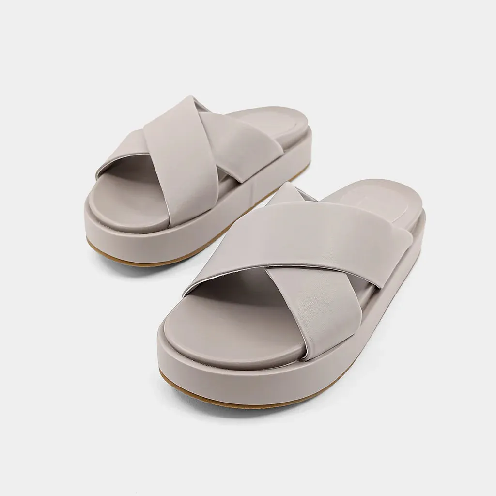 Juliet Sandals- Mink/Grey