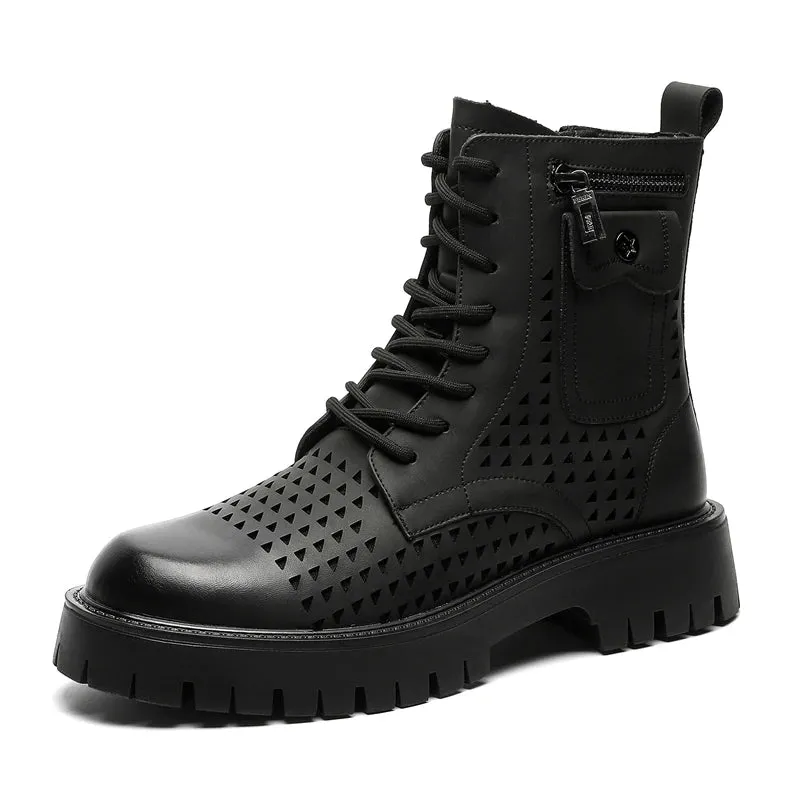 Luxury Men's Chelsea Boots - High-End English Style Thick Sole, Top Layer Leather, Premium Brand Casual Footwear