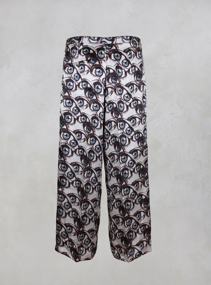 Melo Wide Ankle Grazer Trousers in Multicolor
