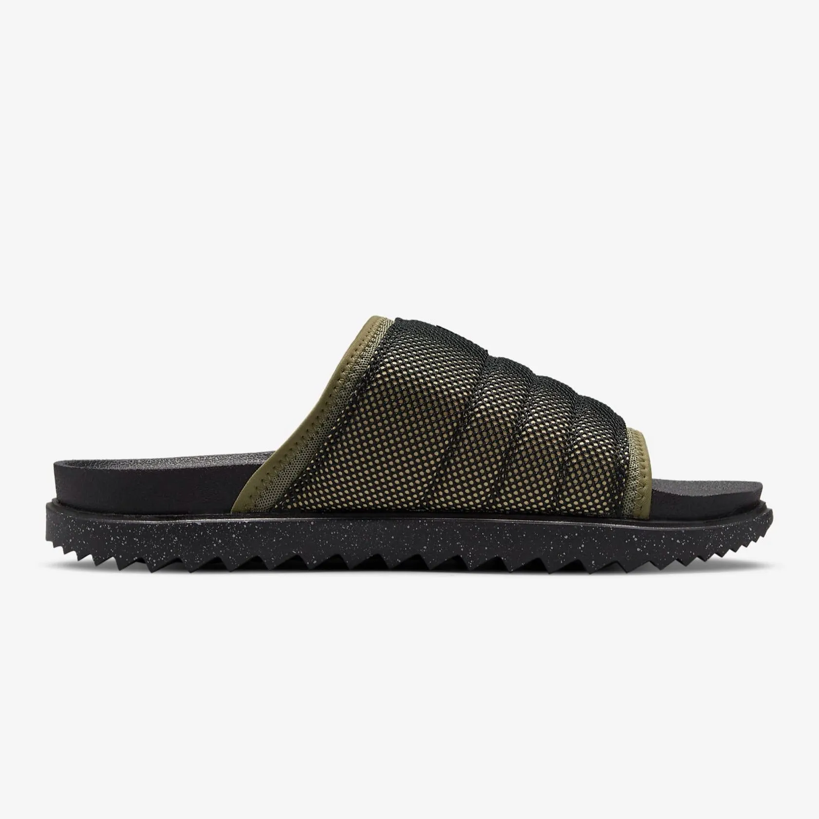 Men's Nike Asuna Premium "Wildwood" Mesh Slides (Medium Olive/Black/Canvas/Orange)(DM6383-222)