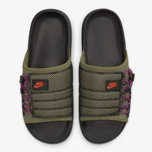 Men's Nike Asuna Premium "Wildwood" Mesh Slides (Medium Olive/Black/Canvas/Orange)(DM6383-222)