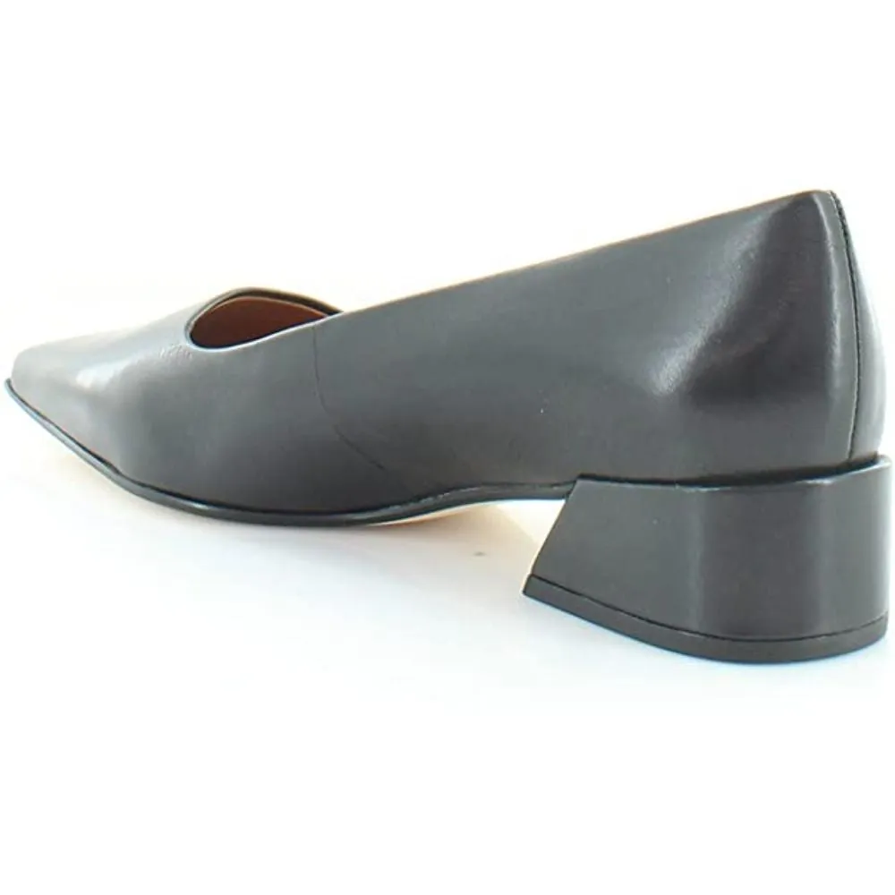 Modena Black Leather Franco Sarto Pumps