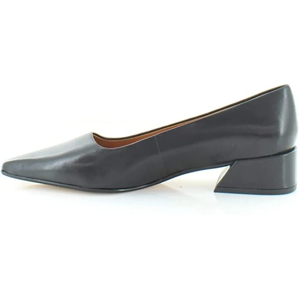 Modena Black Leather Franco Sarto Pumps