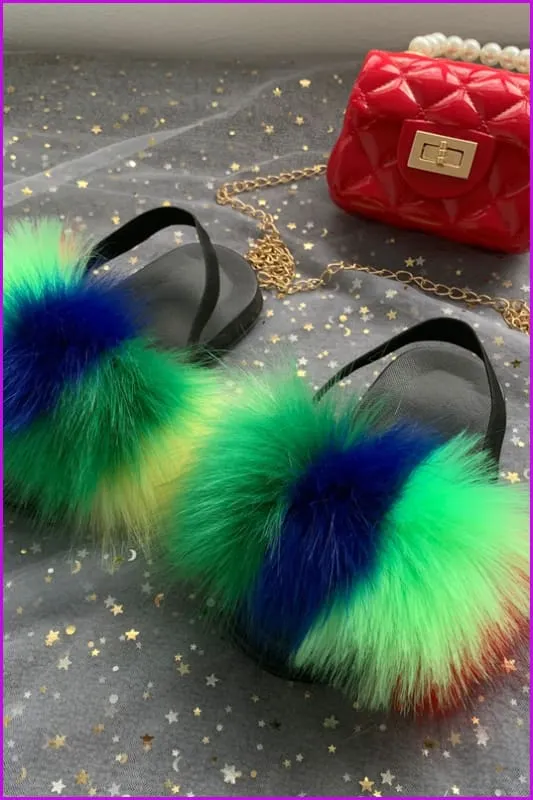 New Colorful Kids Sandal And Bag Set F2339