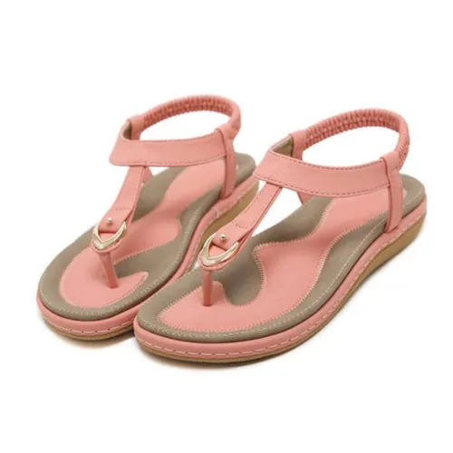 New Women Sandals Flat Heel Summer Casual Flip Flops Single Ladies