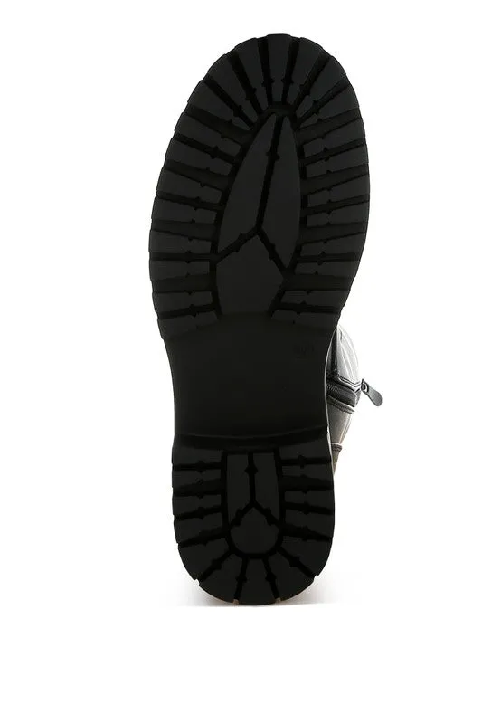 Nimba Rhinestone jeweled Chunky Boots