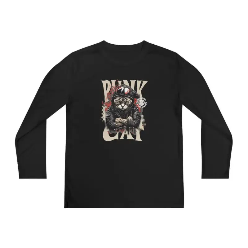 Punk Cat Moisture Wicking Long Sleeve Competitor Tee