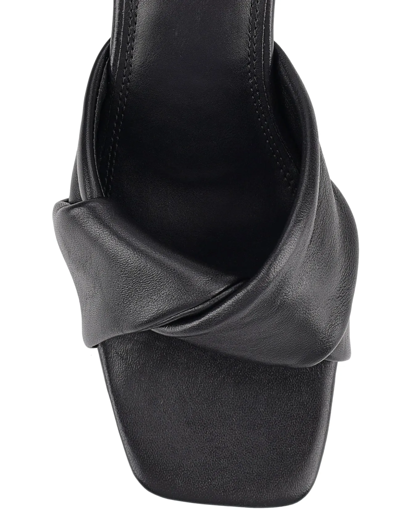 Story Block Heel Mules - Black Leather