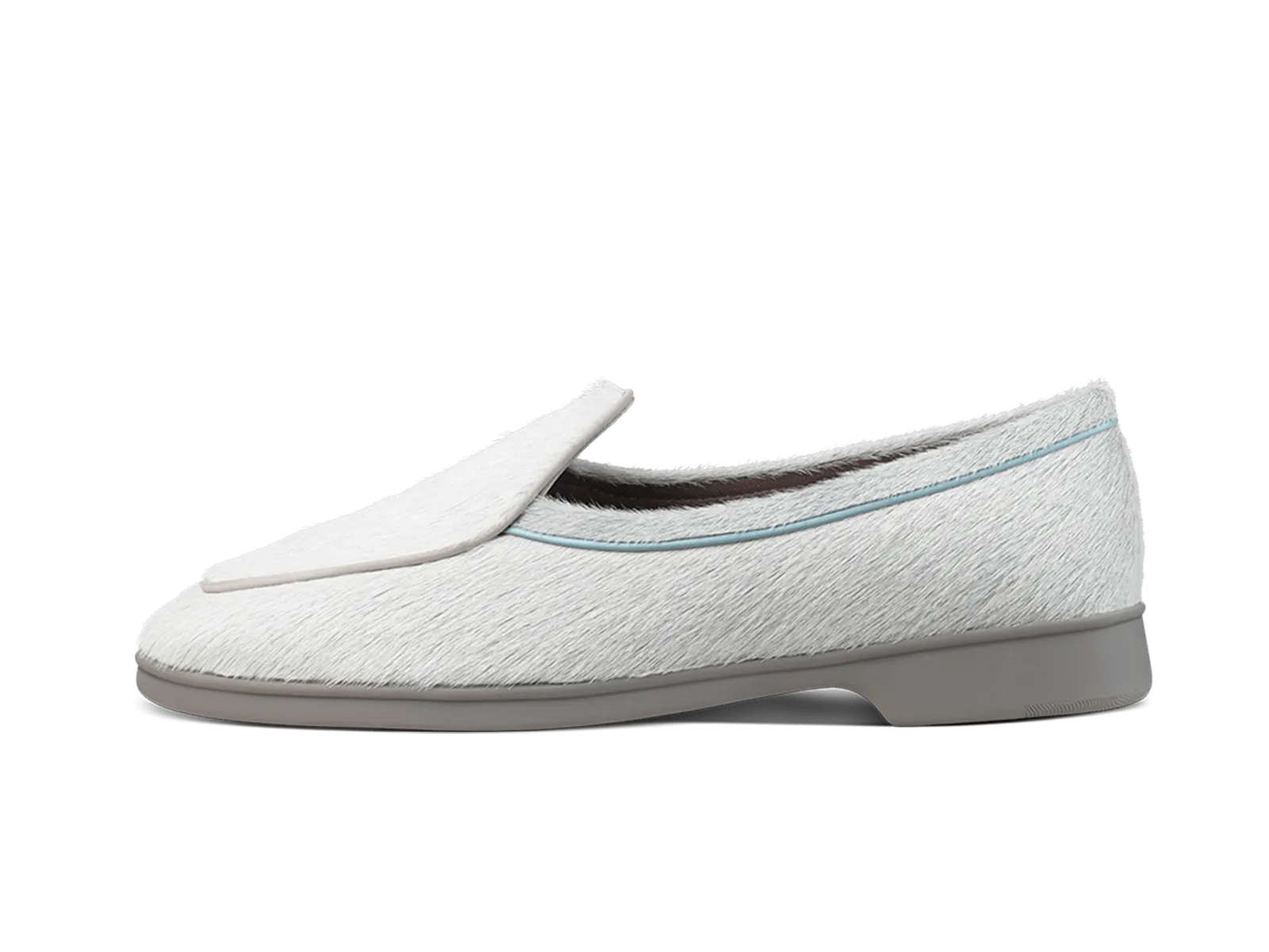 Stride Loafers in Neige Calf Hair
