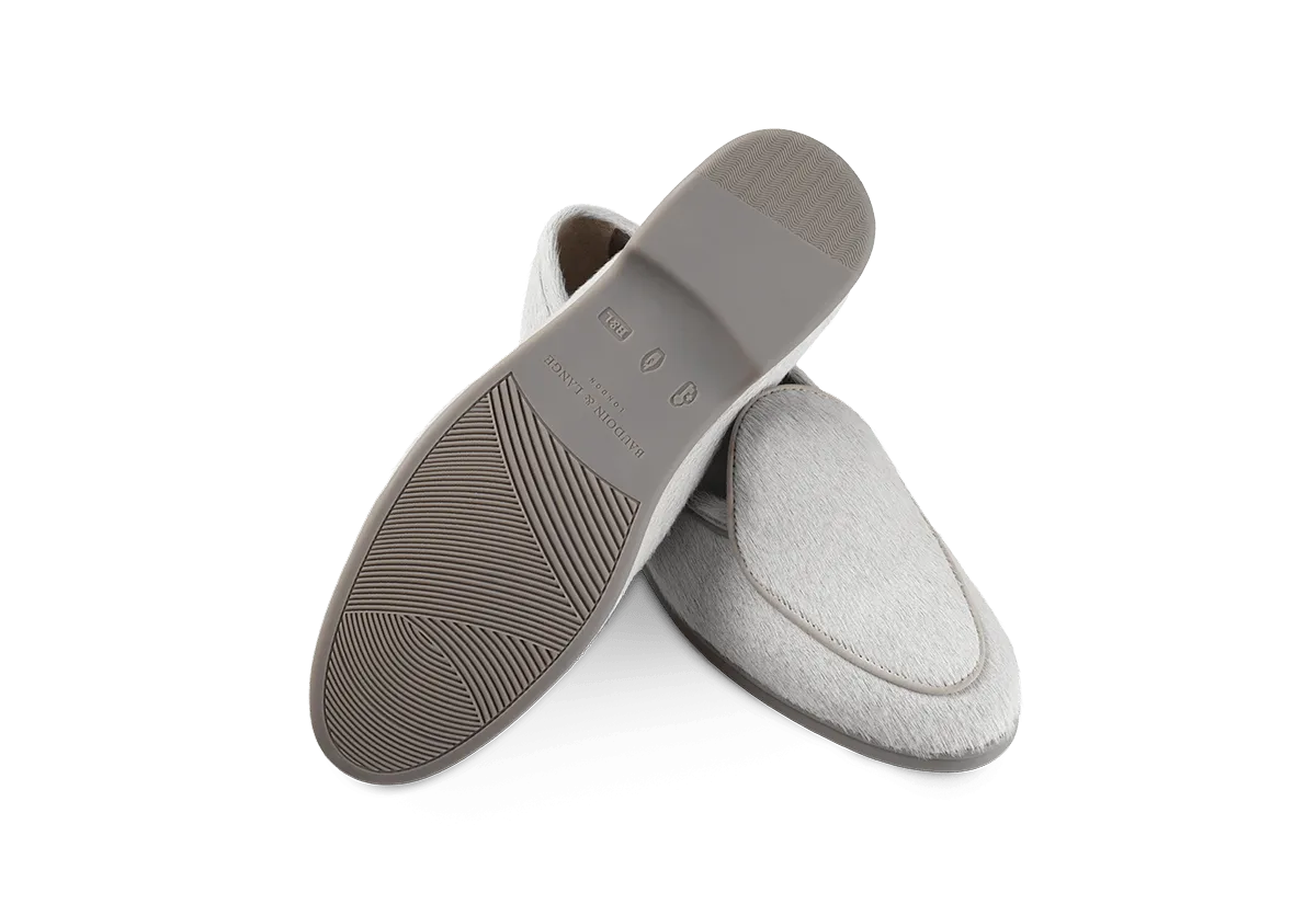 Stride Loafers in Neige Calf Hair