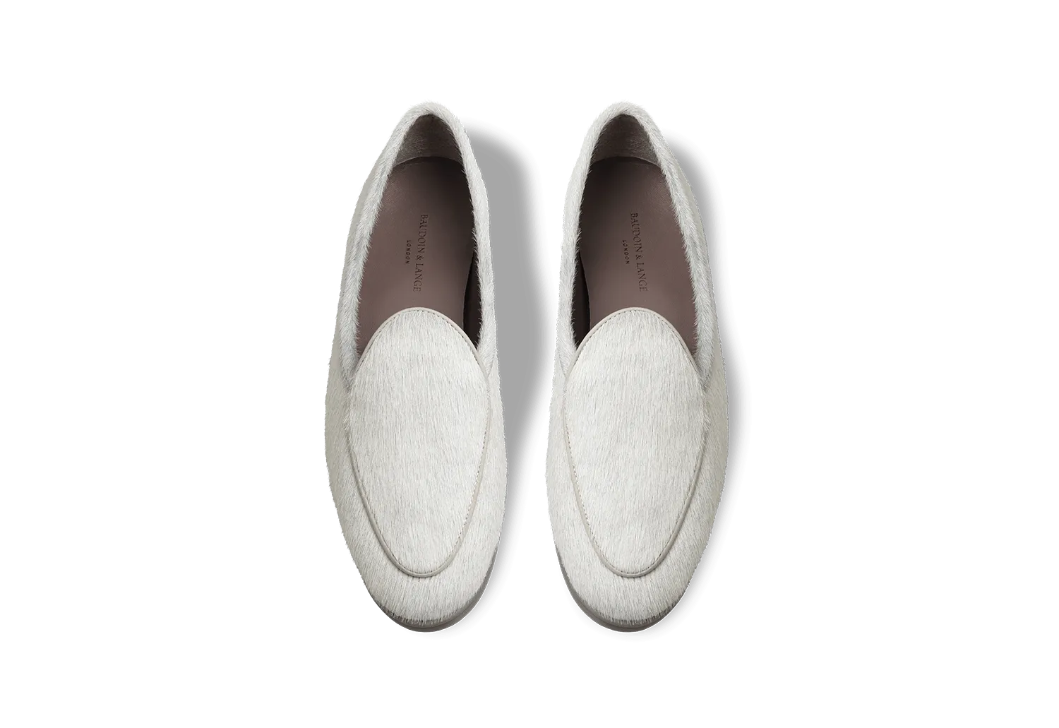 Stride Loafers in Neige Calf Hair