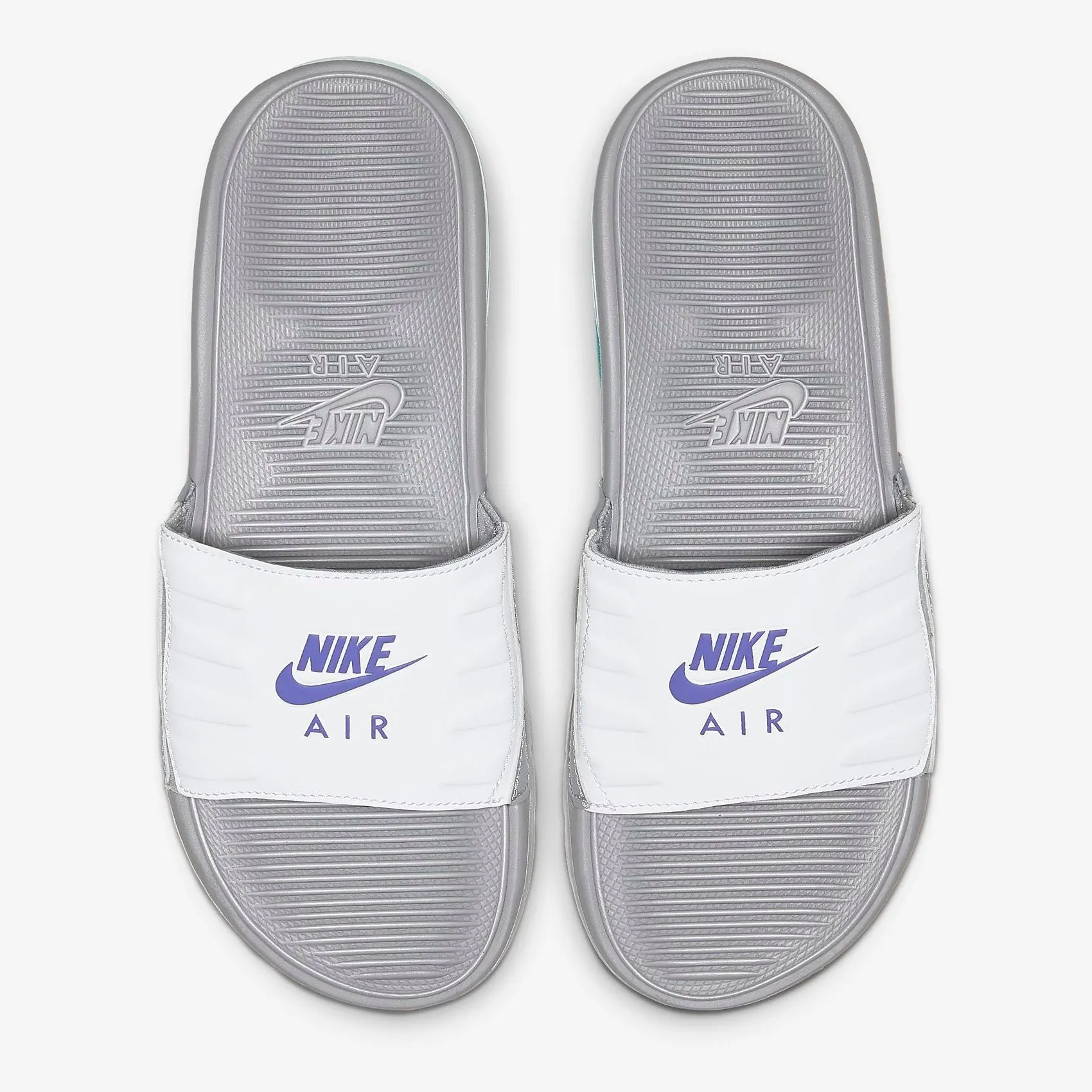 Women's Nike Air Max Camden Slides (Wolf Grey/White/Pure Platinum/Hyper Grape)(BQ4633-003)