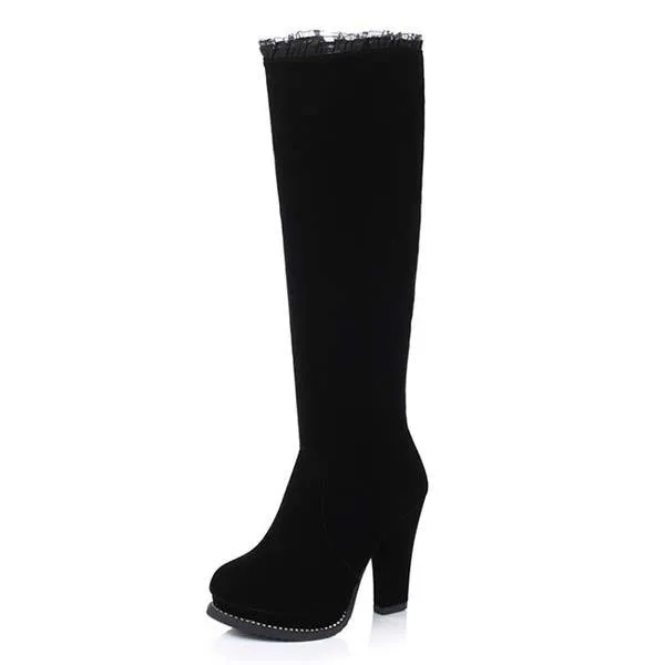 Women'S Platform Platform High Heel Boots 75771886C