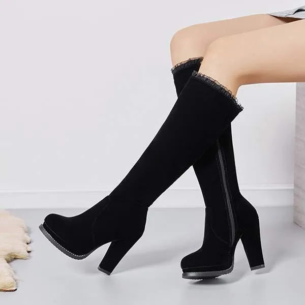 Women'S Platform Platform High Heel Boots 75771886C