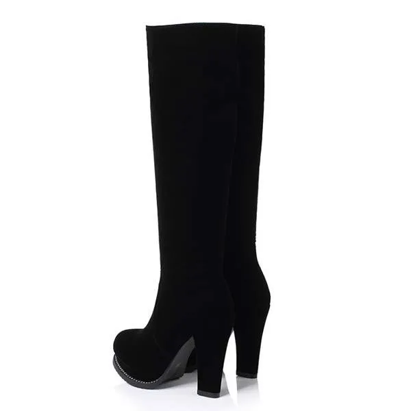 Women'S Platform Platform High Heel Boots 75771886C